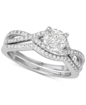 Diamond Twist Bridal Set (3/4 Ct. T.w.) In 14k White Gold