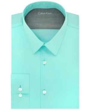 Calvin Klein Extra Slim-fit Blue Bay Dress Shirt