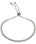 Giani Bernini Cubic Zirconia Slider Bracelet In Sterling Silver, Created For Macy's