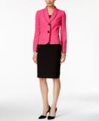 Le Suit Two-button Pipe Trim Skirt Suit