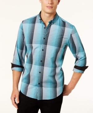 Alfani Men's Diamond Plaid Shirt, Created For Macy's