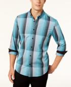 Alfani Men's Diamond Plaid Shirt, Created For Macy's
