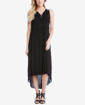 Karen Kane Lace-up High-low Dress
