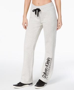 Calvin Klein Performance Open-leg Fleece Sweatpants