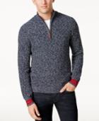 Tommy Hilfiger Men's Barney Knit Quarter-zip Sweater