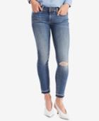 Levi's 711 Ripped Released-hem Skinny Ankle Jeans