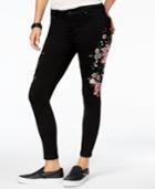 Celebrity Pink Juniors' Embroidered Skinny Jeans