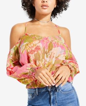 Guess Ashton Cold-shoulder Crop Top