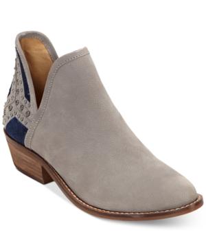 Lucky Brand Kambry Chopout Block-heel Booties Women's Shoes