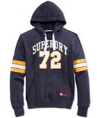 Superdry Men's Tri League Graphic-print Logo Football Hoodie