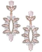 I.n.c. Rose Gold-tone Pave & Colored Stone Statement Earrings, Created For Macy's