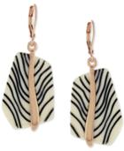 Vince Camuto Rose Gold-tone Acetate Stone Drop Earrings