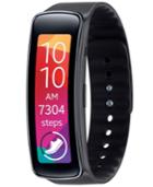 Samsung Gear Fit Unisex Charcoal Black Flexible Strap Watch 47mm Sm-r3500zkaxar