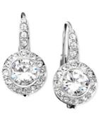 Eliot Danori Earrings, Cubic Zirconia (1-1/2 Ct. T.w.) And Crystal Accent