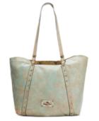 Patricia Nash Washed Denim Benvenuto Tote