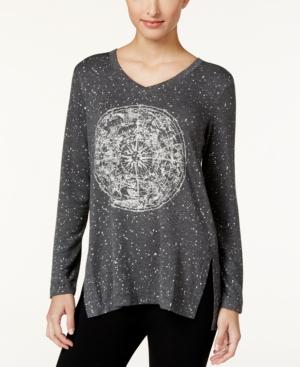Style & Co. Petite Stars Collide Graphic T-shirt, Only At Macy's