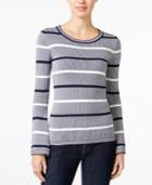 Tommy Hilfiger Erin Striped Bell-sleeve Sweater, Only At Macy's