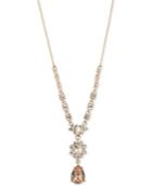 Givenchy Gold-tone Crystal And Stone Y-neck Necklace