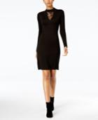 Connected Lace-inset Sweater Dress