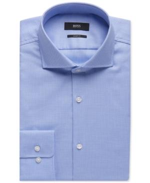 Boss Men's Sharp-fit Oxford Cotton Dress Shirt