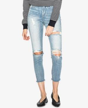 Silver Jeans Co. Mom Ripped High-rise Jeans