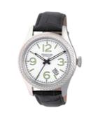 Heritor Automatic Barnes Silver Leather Watches 44mm