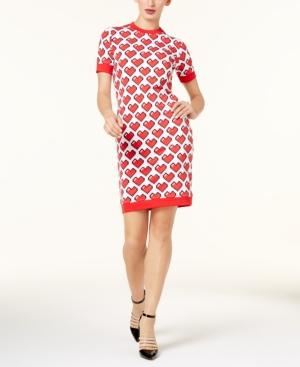 Love Moschino Heart-print Sweater Dress