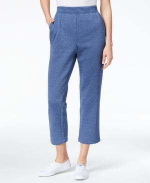 Karen Scott Petite Pull-on Fleece Cropped Pants, Only At Macy's
