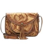 Patricia Nash Cuban Carved Beaumont Flap Small Crossbody