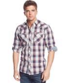 American Rag Western Plaid Long Sleeve Shirt