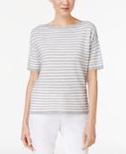 Eileen Fisher Striped Boxy Top