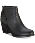 White Mountain Galveston Block-heel Booties Women's Shoes