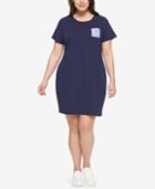 Tommy Hilfiger Plus Size Cotton T-shirt Dress