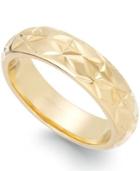 Signature Gold™ 14k Gold Diamond-cut Star 6mm Ring