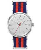 Bulova Men's Aerojet Blue & Red Polyester Strap Watch 39mm
