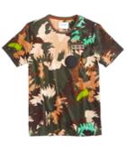 Guess Men's Stream Floral Camo-print T-shirt