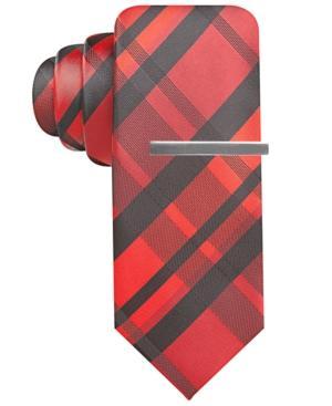 Alfani Red Tie, Ricky Plaid