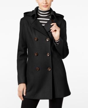 Nautica Wool-blend Hooded Peacoat
