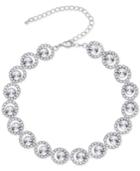 Say Yes To The Prom Silver-tone Crystal Circle Choker Necklace, A Macy's Exclusive Style