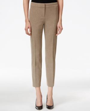 Kasper Petite Crepe Stretch Ankle Pants