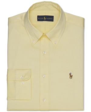 Polo Ralph Lauren Yellow Solid Dress Shirt