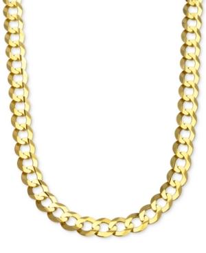 20 Curb Link Chain Necklace In Solid 10k Gold