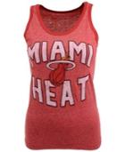 Majestic Women's Miami Heat Tri-blend Contrast Tank Top