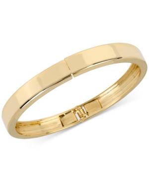 Kenneth Cole New York Gold-tone Polished Hinged Bangle Bracelet