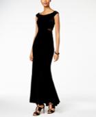 Xscape Velvet Off-the-shoulder Gown