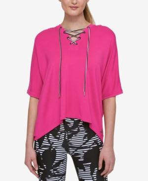 Tommy Hilfiger Sport Lace-up Top, Created For Macy's