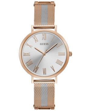 Guess Women's Two-tone Stainless Steel Mesh Bracelet Watch 38mm