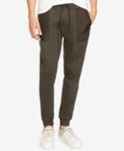 Kenneth Cole New York Men's Slim-fit Mixed-media Jogger Pants