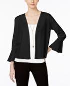 Alfani Petite Ruffle-sleeve Cardigan, Only At Macy's