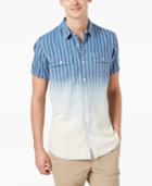 American Rag Men's Dip-dyed Stripe Shirt, Created For Macy's